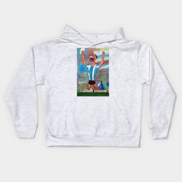 Gol de Argentina Kids Hoodie by diegomanuel